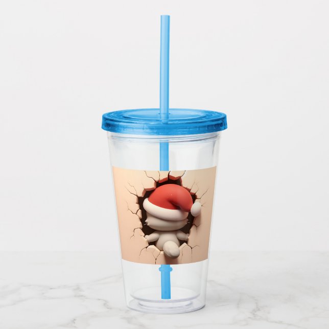 Julkatt 3D Take Away Mugg (Framsida)