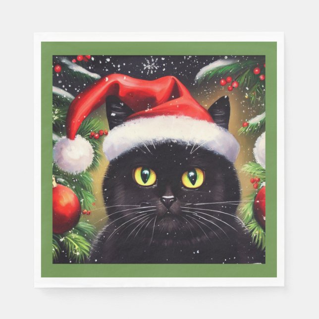Julkatt 6 pappersservett (Framsidan)