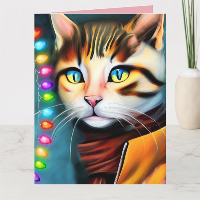 JULKATT ANTROPOMORF KATT KORT (Framsida)