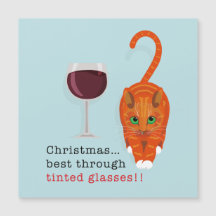 Julkatt bäst genom färgade glasögon