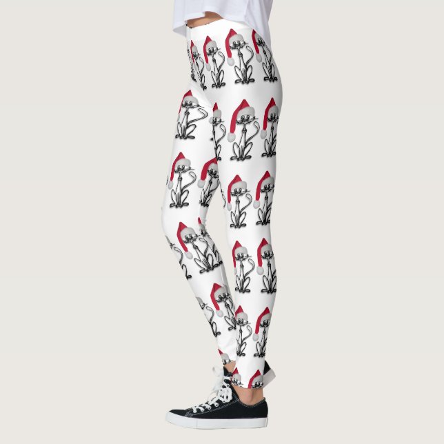 Julkatt Helgdag Leggings (Vänster)