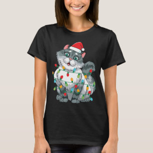 Julkatt inlagd i färgat Ljus under S T Shirt