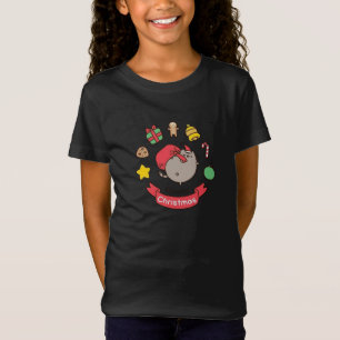 Julkatt,kawaii,söt,anime,kärlek, T Shirt