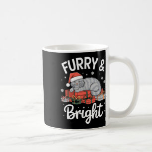 Julkatt Lover Santa Hat Helgdag Funny Cat Mo Kaffemugg
