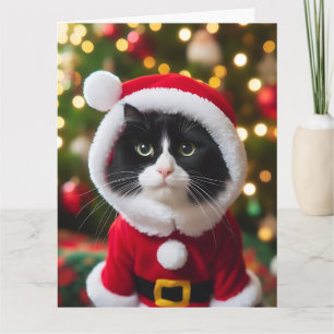 Julkatt och byscen kort