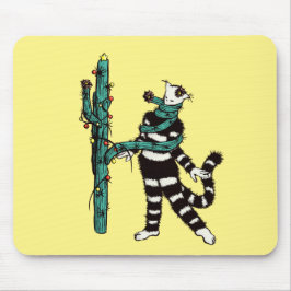 Julkatt och kaktus Konstig Julafton Musmatta