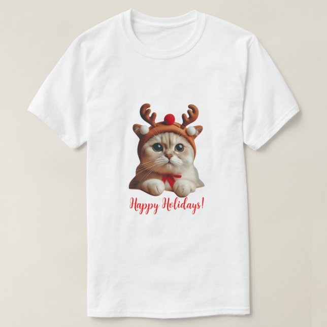Julkatt Reindeer T Shirt (Design framsida)