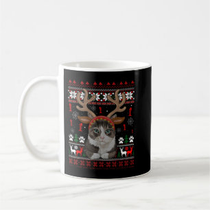 Julkatt Reindeer Ugly julsötare T-Sh Kaffemugg