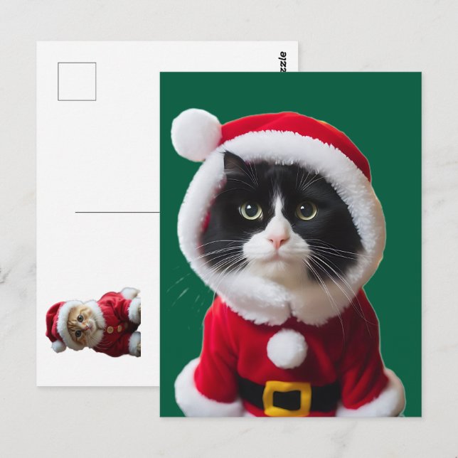 Julkatt Vykort (Fram/baksida)