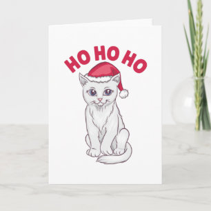 Julkatten Ho Ho Ho Kort