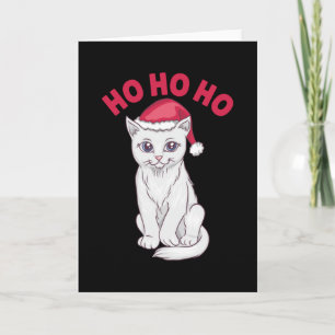 Julkatten Ho Ho Ho Kort