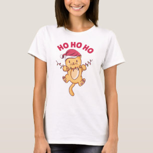 Julkatten Ho Ho Ho T Shirt