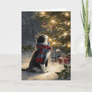Julkatten i Smoking Helgkort
