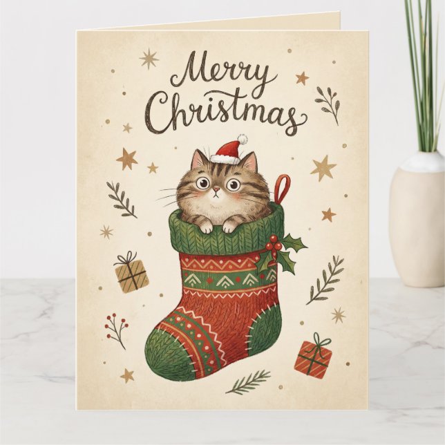 Julkatten i Strumpa Kort (Framsida)