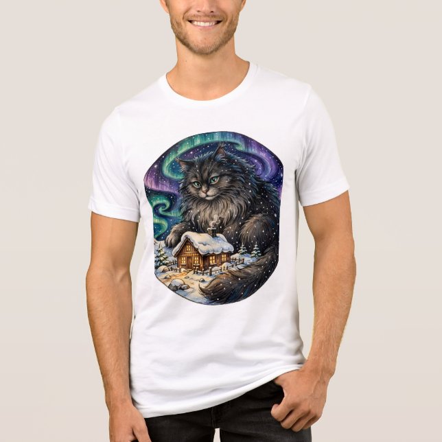Julkatten jul T-Shirt (Framsida)