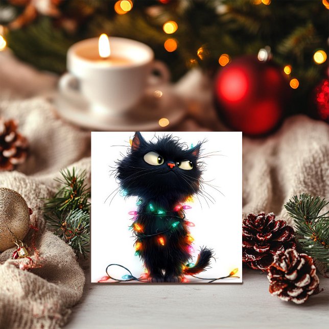 Julkatten och det lysande fiaskot julkort (Skapare uppladdad)