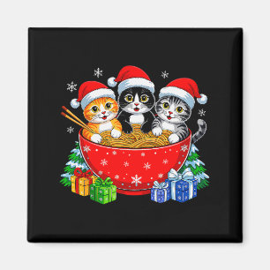 Julkatten Ramen Kattunge Anime Jul För Män Kvinnor Magnet