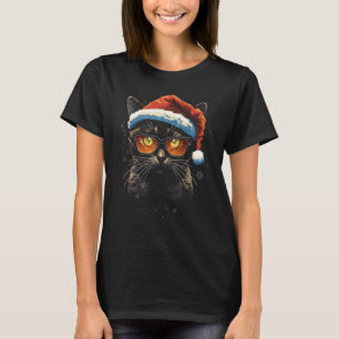 Julkatten Santa Hatt Solglasögon Xmas Holiday Ap T Shirt