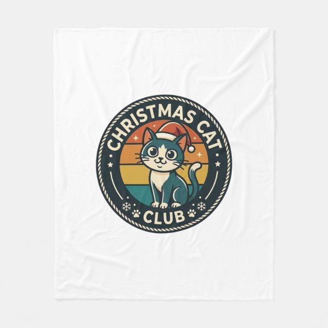 Julkatten Söt Katt Design - Julkatten Kl Fleecefilt (Framsidan)