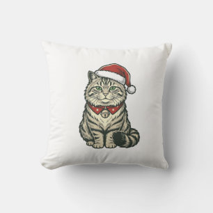 Julkatten Tomtehatt Vintage Gravyr Design_1 Kudde