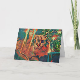 Julkattens Helgdag-kort Helgkort