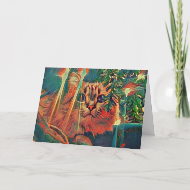 Julkattens Helgdag-kort Helgkort (Framsida)