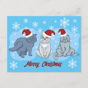 Julkatter God jul Helg Vykort
