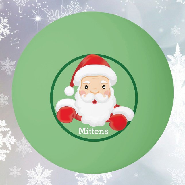 Julkattlagerhållare Namn Jultomten Pingisboll (Skapare uppladdad)