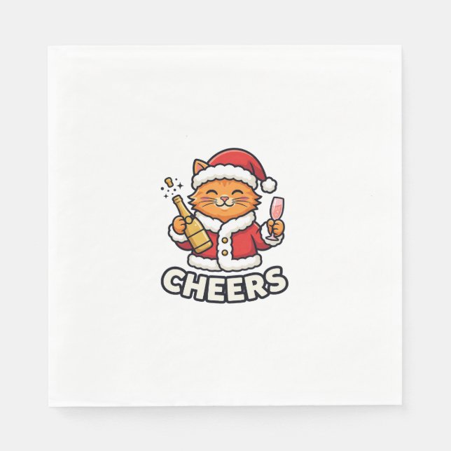 Julkatts Vektor Design Pappersservett (Framsidan)
