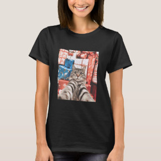 Julkattsjälvporträtt Rolig katt T Shirt
