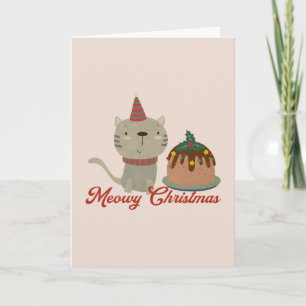 Julkattsjulklapp: Meowy jul Kort
