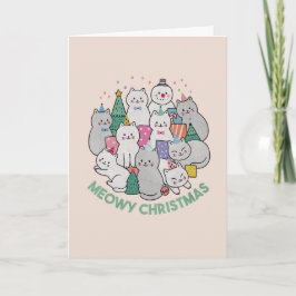Julkattsjulklapp: Meowy jul Kort