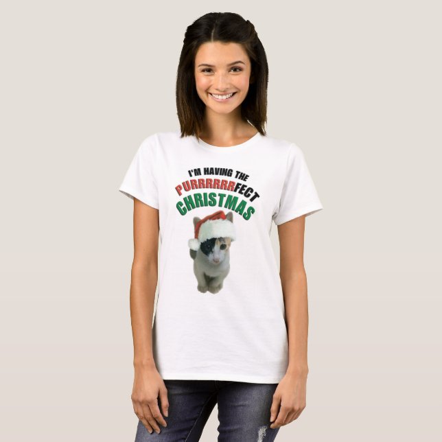 Julkattskjorta Tee (Hel framsida)