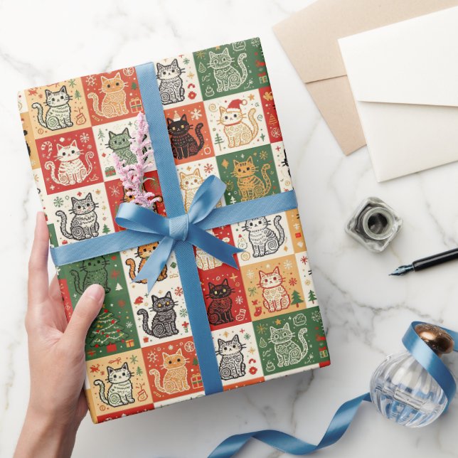 Julkattsplättar Presentpapper (Gifting)