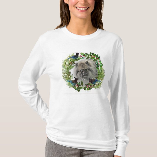 JulKeeshondTshirt #1 Tee Shirt (Framsida)
