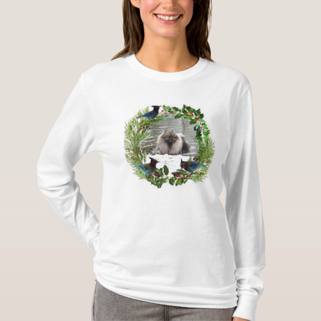 JulKeeshondTshirt #2 T-shirt (Framsida)