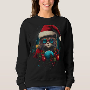 Julkett Julafton Jultomten Hat Funny Kattunge T Shirt