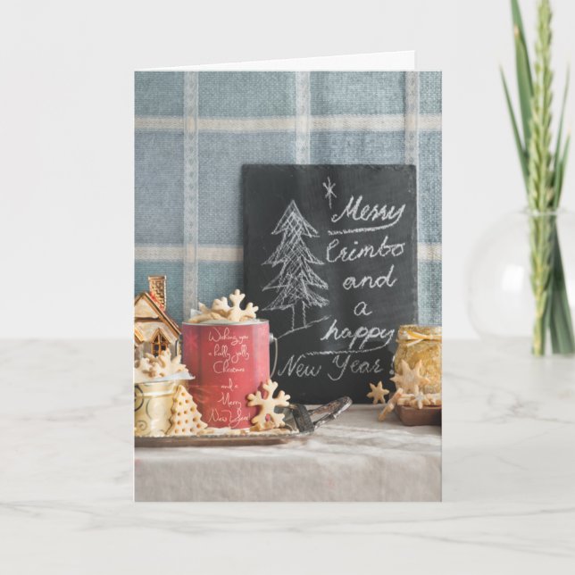 Julkexar eller kakor helgkort (Framsida)