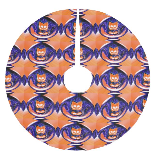 Julkkatter Julgransmatta Borstad Polyester (Framsidan)