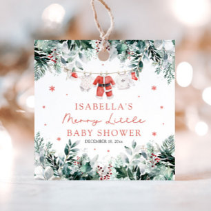 Julkläder för Bebisar Glad Liten Bebis-babyshower Gåvor Etiketter