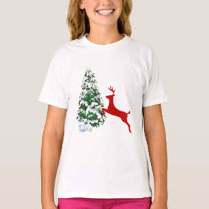 Julklänning för barn Rolig ren-tröja T Shirt