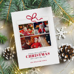 Julklapp 3 Photo Collage Anpassningsbar Julkort<br><div class="desc">De vackra Julhälsningar korten är helt och hållet anpassade. Lägg till ett eget foto och meddelande för en bra design.</div>