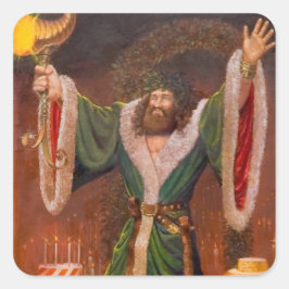 Julklapp anda fyrkantigt klistermärke