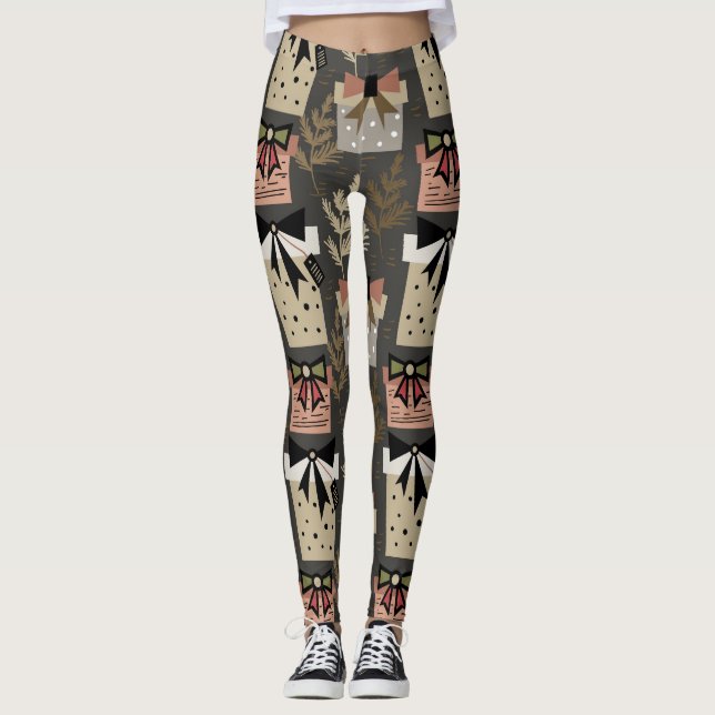 Julklapp av matad Färg Leggings (Framsida)