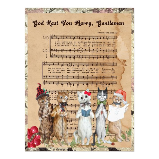 julklapp Carolers Fototryck (Framsidan)