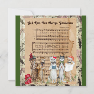 julklapp Carolers Kort