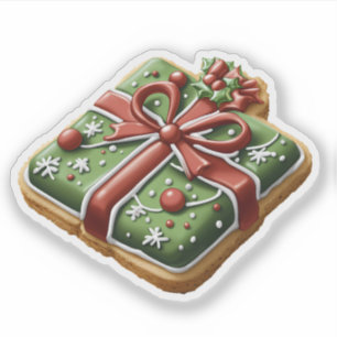 Julklapp Cookie Klistermärken