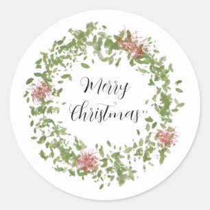 julklapp Design 1 Runt Klistermärke