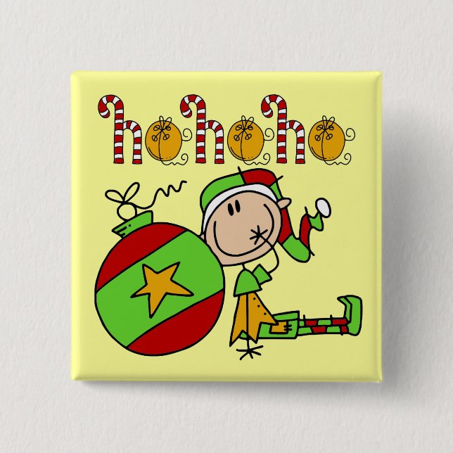 julklapp Elf Ho Ho Ho Knapp (Framsida)