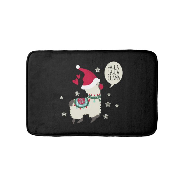 julklapp Fa la la Lama-presenten Badrumsmatta (Framsidan)